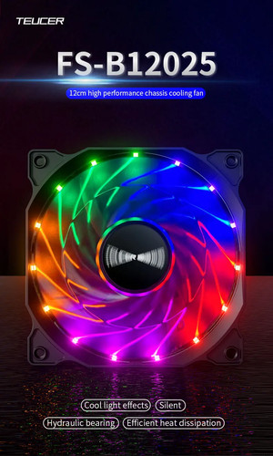 Fan 120mm rgb teucer - fan,